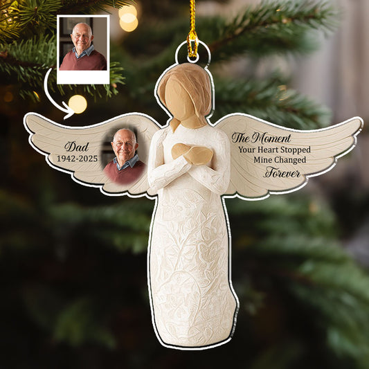 Wings Of Remembrance - Personalized Custom Acrylic Ornament