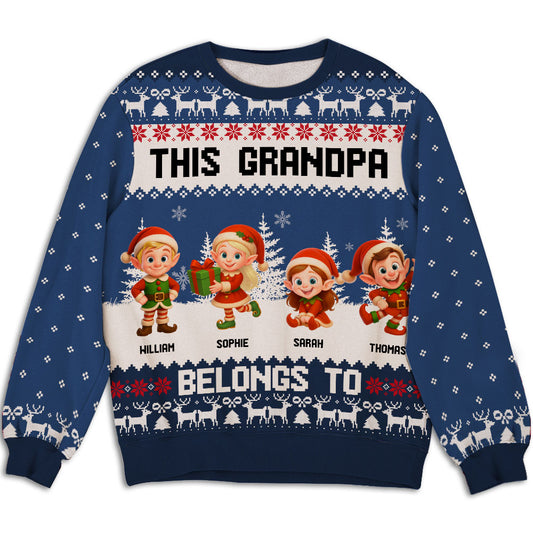 Grandma Elves - Personalized Custom All-Over-Print Sweatshirt