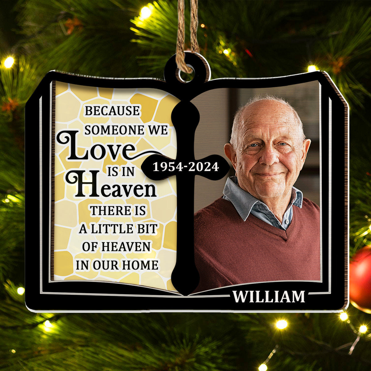 Wood And Arcylic Ornament