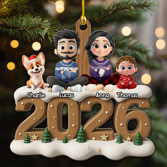 From Next Year Onwards - Personalized Custom 3D Effect Wood Ornament