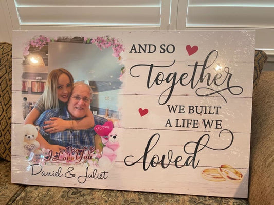 A Life We Loved - Personalized Custom Photo Canvas Print - Blithe Hub