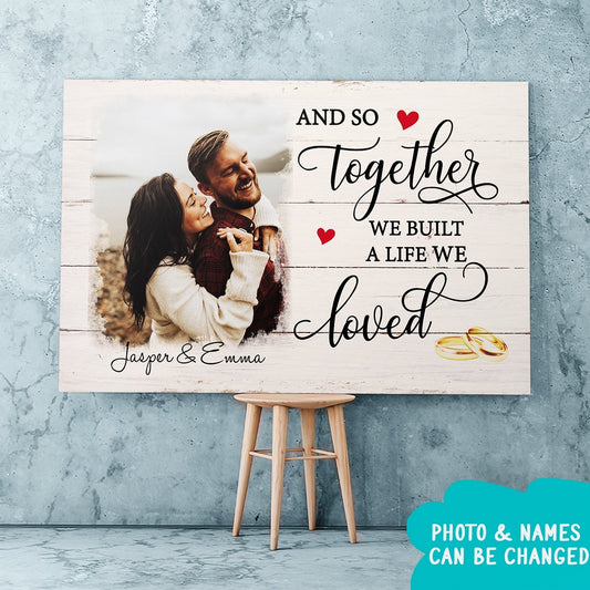 A Life We Loved - Personalized Custom Photo Canvas Print - Blithe Hub