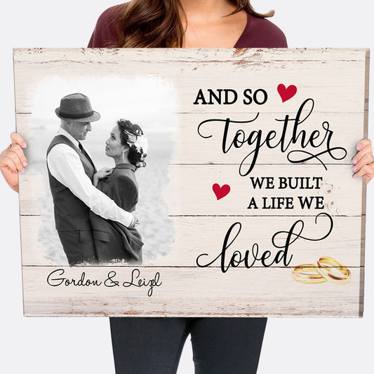 A Life We Loved - Personalized Custom Photo Canvas Print - Blithe Hub