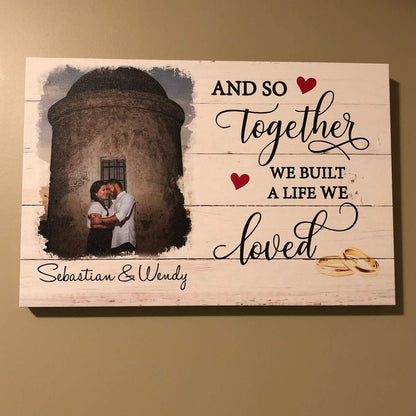 A Life We Loved - Personalized Custom Photo Canvas Print - Blithe Hub