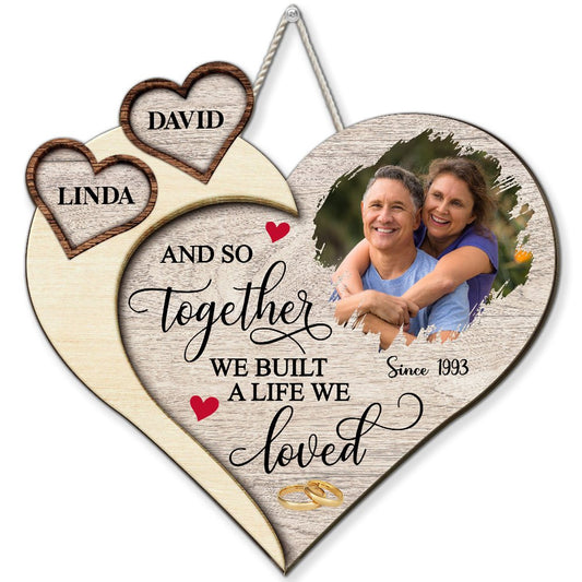 A Life We Loved - Personalized Custom Wood Sign - Blithe Hub