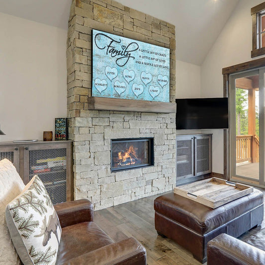 A Lot Of Love - Personalized Custom Name Canvas - Blithe Hub