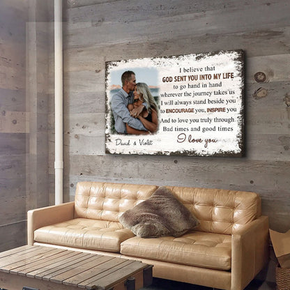 Go Hand In Hand - Personalized Custom Photo Canvas Print - Blithe Hub