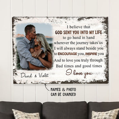 Go Hand In Hand - Personalized Custom Photo Canvas Print - Blithe Hub
