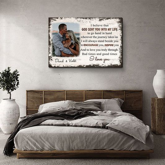 Go Hand In Hand - Personalized Custom Photo Canvas Print - Blithe Hub