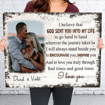 Go Hand In Hand - Personalized Custom Photo Canvas Print - Blithe Hub