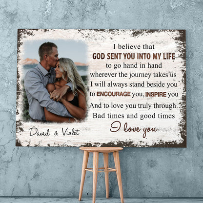 Go Hand In Hand - Personalized Custom Photo Canvas Print - Blithe Hub