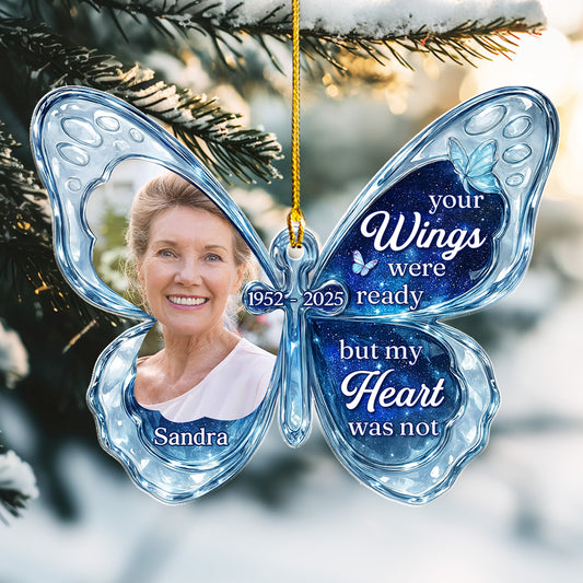 Custom Photo I Am Not Ready - Personalized Custom Acrylic Ornament