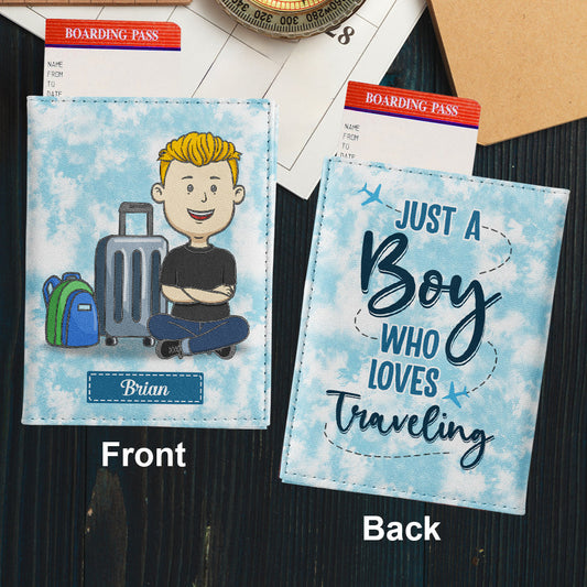 Who Loves Traveling - Personalized Custom Passport Cover