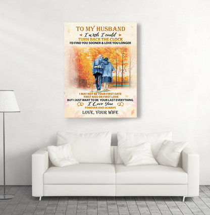 Husband Wife - I Wish I Could Turn Back The Clock - Matte Canvas