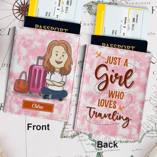 Who Loves Traveling - Personalized Custom Passport Cover