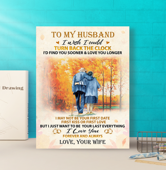 Husband Wife - I Wish I Could Turn Back The Clock - Matte Canvas