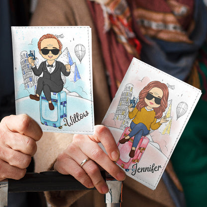 Travel With No Regrets - Personalized Custom Passport Cover