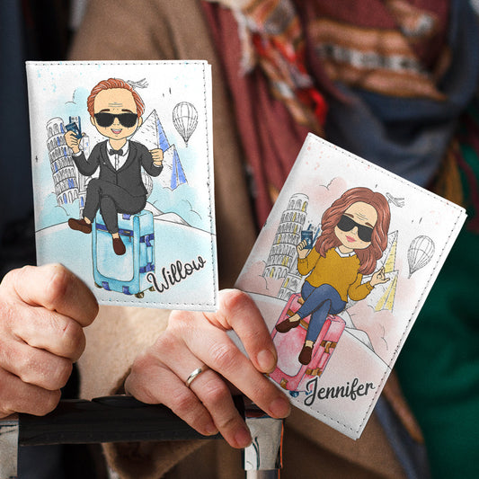 Travel With No Regrets - Personalized Custom Passport Cover