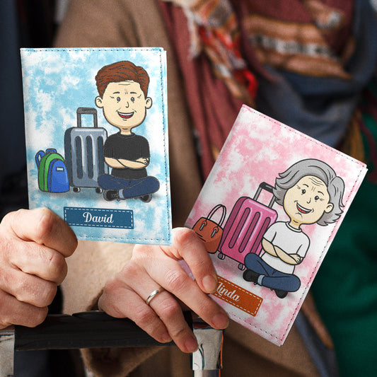 Who Loves Traveling - Personalized Custom Passport Cover