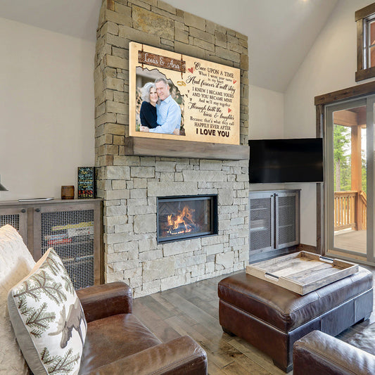 Once Upon A Time - Personalized Custom Photo Canvas