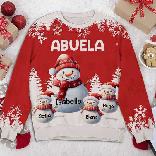 Mis Personas Favoritas Me Llaman Abuela - Sudadera Personalizada Con Estampado Integral