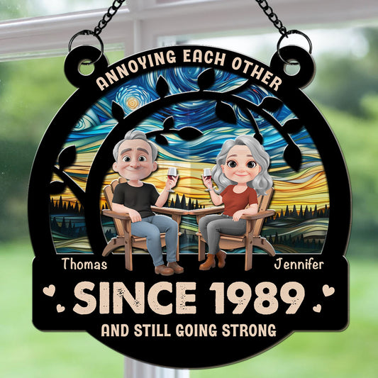 Love Still Going Strong - Personalized Custom Suncatcher