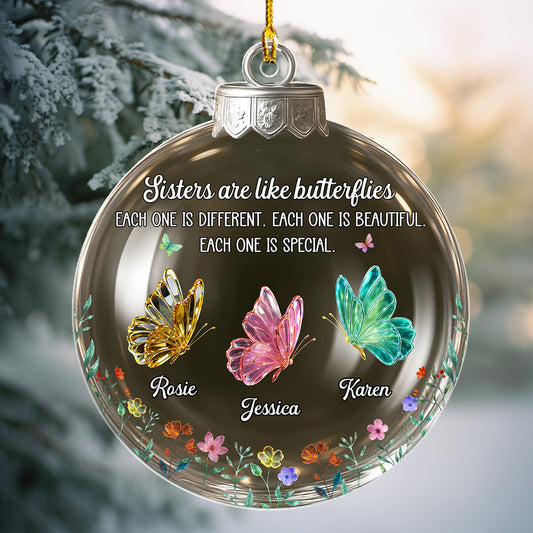 Lovely Siblings - Personalized Custom Acrylic Ornament
