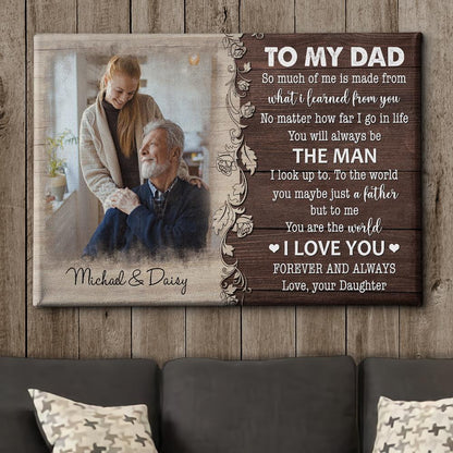 You Are The World - Personalized Custom Photo Canvas - Blithe Hub
